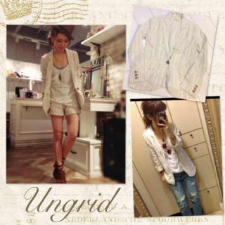 アングリッド(Ungrid)の美品♡ ungrid リネンジャケット(テーラードジャケット)