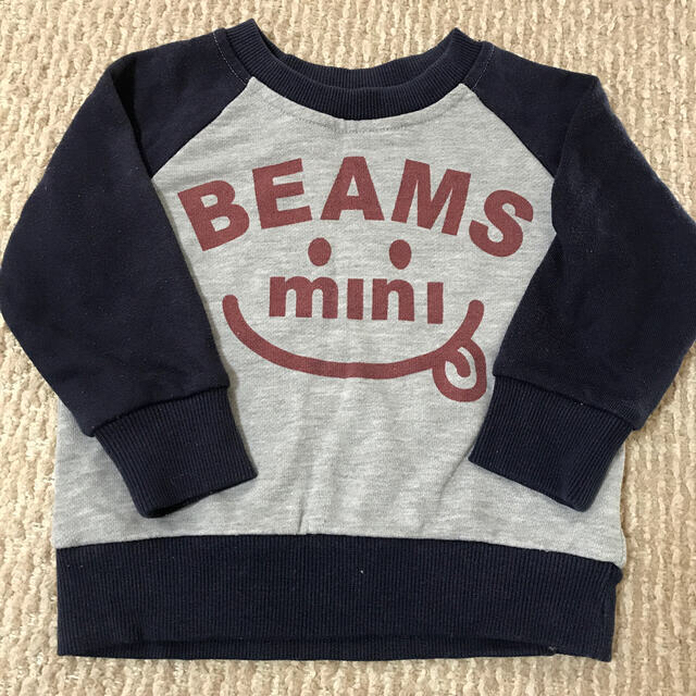 BEAMS(ビームス)のBEAMSmini トレーナー 90センチ キッズ/ベビー/マタニティのキッズ服男の子用(90cm~)(Tシャツ/カットソー)の商品写真