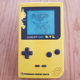 ニンテンドウ(任天堂)のGAME BOY LIGHT ポケモンセンター限定品(おまけ付き)(アート/エンタメ)