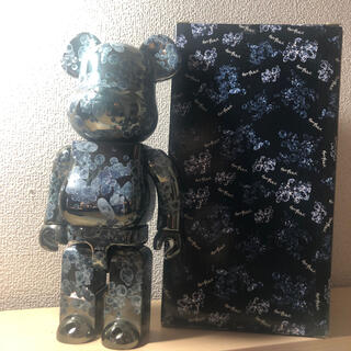 メディコムトイ(MEDICOM TOY)のBE@RBRICK　ベアブリック　400%  マットブラック　激レア(キャラクターグッズ)