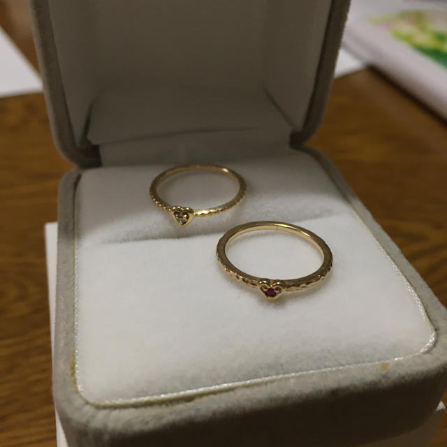 K10♡ピンキーリング１号♡２本セット レディースのアクセサリー(リング(指輪))の商品写真