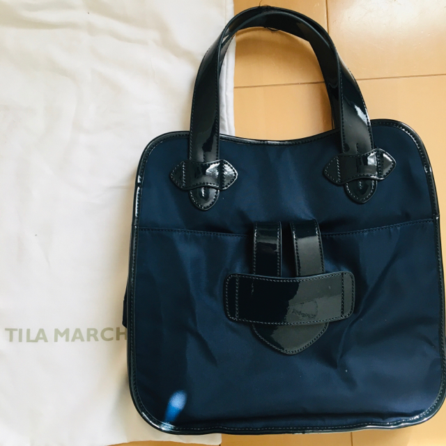 TILA MARCH(ティラマーチ)の【SALE】ティラマーチ　トートバッグ　ネイビー レディースのバッグ(トートバッグ)の商品写真