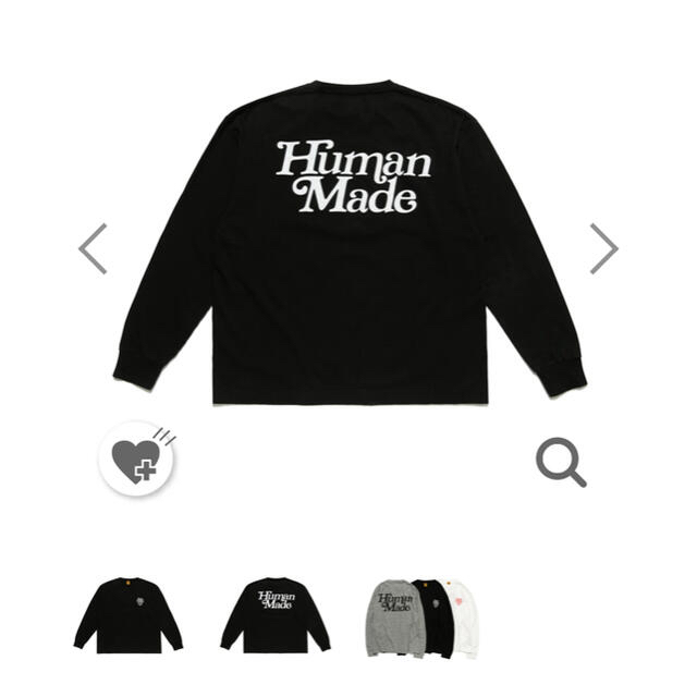 HUMAN WOMAN(ヒューマンウーマン)のhuman made × girl's don't cry ガルドン　XXL 黒 メンズのトップス(Tシャツ/カットソー(七分/長袖))の商品写真