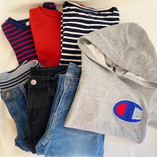 チャンピオン(Champion)の140 男の子 まとめ売り 7点 パーカー、カットソー、パンツ(Tシャツ/カットソー)