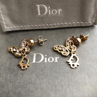 Dior - Dior バタフライピアスの通販 by 断捨離中です。整理しながら ...