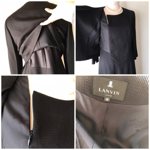 タグ無し新品　LANVIN  ノワール日本製最高級★お受験★ブラックフォーマル