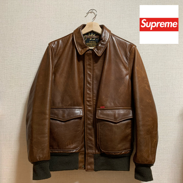 supreme schott A-2 leather jacket