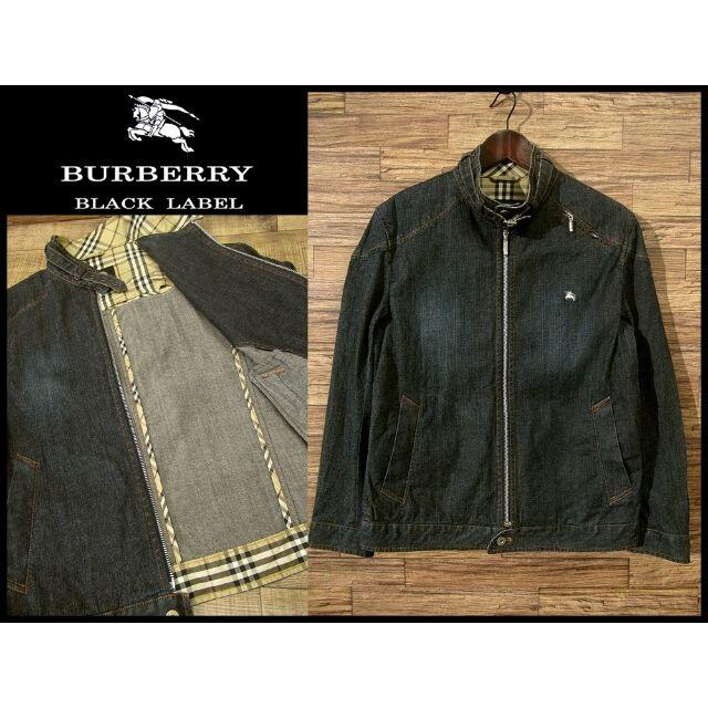 BURBERRY BLACK LABEL(バーバリーブラックレーベル)のネッシー様専用　バーバリー ブラックレーベル デニム ライダース  M メンズのジャケット/アウター(ライダースジャケット)の商品写真