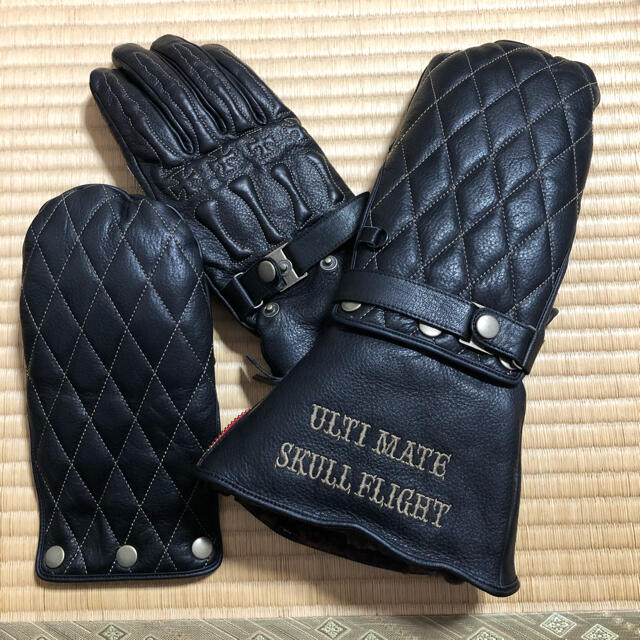 SKULL FLIGHT スカルフライト】ハイテク冬用ガントレットグローブ SKULL FLIGHT スカルフライト】ハイテク冬用ガントレットグローブ