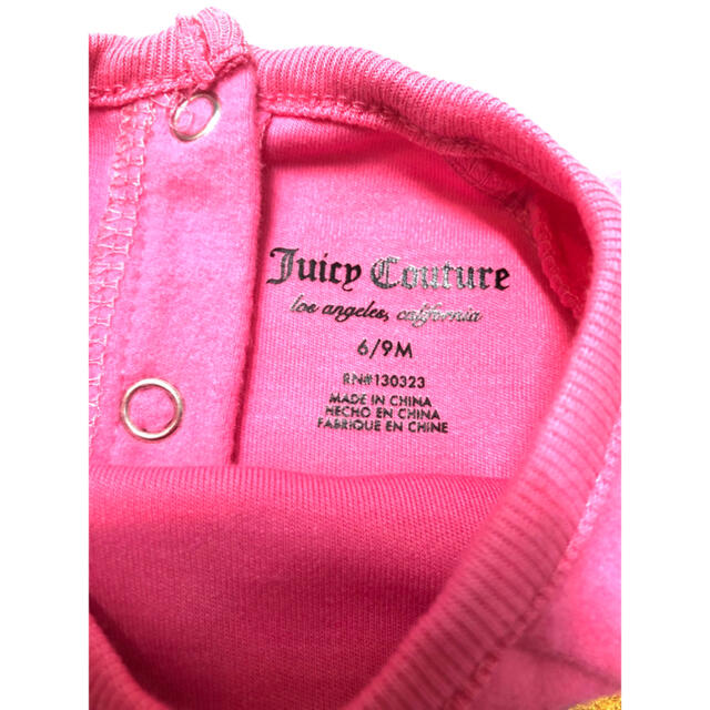 Juicy Couture(ジューシークチュール)の【新品・タグ付き】ジューシークチュールロンパース　ジューシーロンパース キッズ/ベビー/マタニティのベビー服(~85cm)(ロンパース)の商品写真