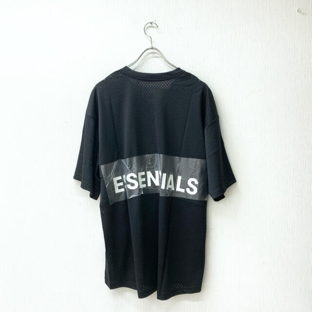 【L】FOG ESSENTIALS MESH V-NECK Tシャツ 黒