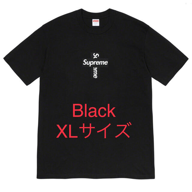 専用 Supreme Cross Box Logo Tee Black XL