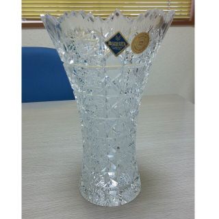 即購入可チェコ製クリスタル花瓶BOHEMIALEADCRYSTAL&KALI