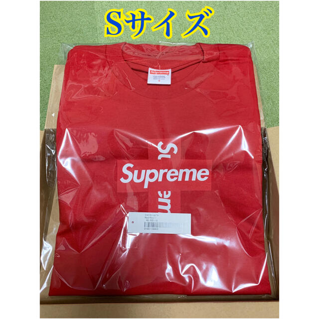 Sサイズ Supreme Cross Box Logo Tee Red Tシャツ