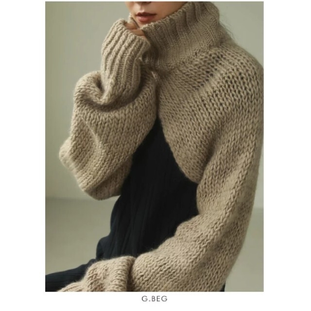 TODAYFUL(トゥデイフル)のTODAYFUL mix wool bolero ミックスウールボレロ レディースのトップス(ニット/セーター)の商品写真