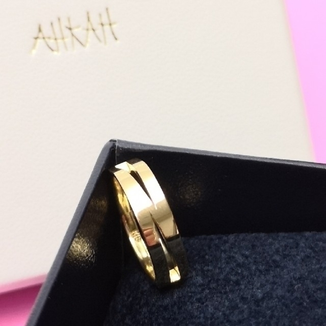 AHKAH》イニシャル 地金リング K18【N】 - nayaabhaandi.com