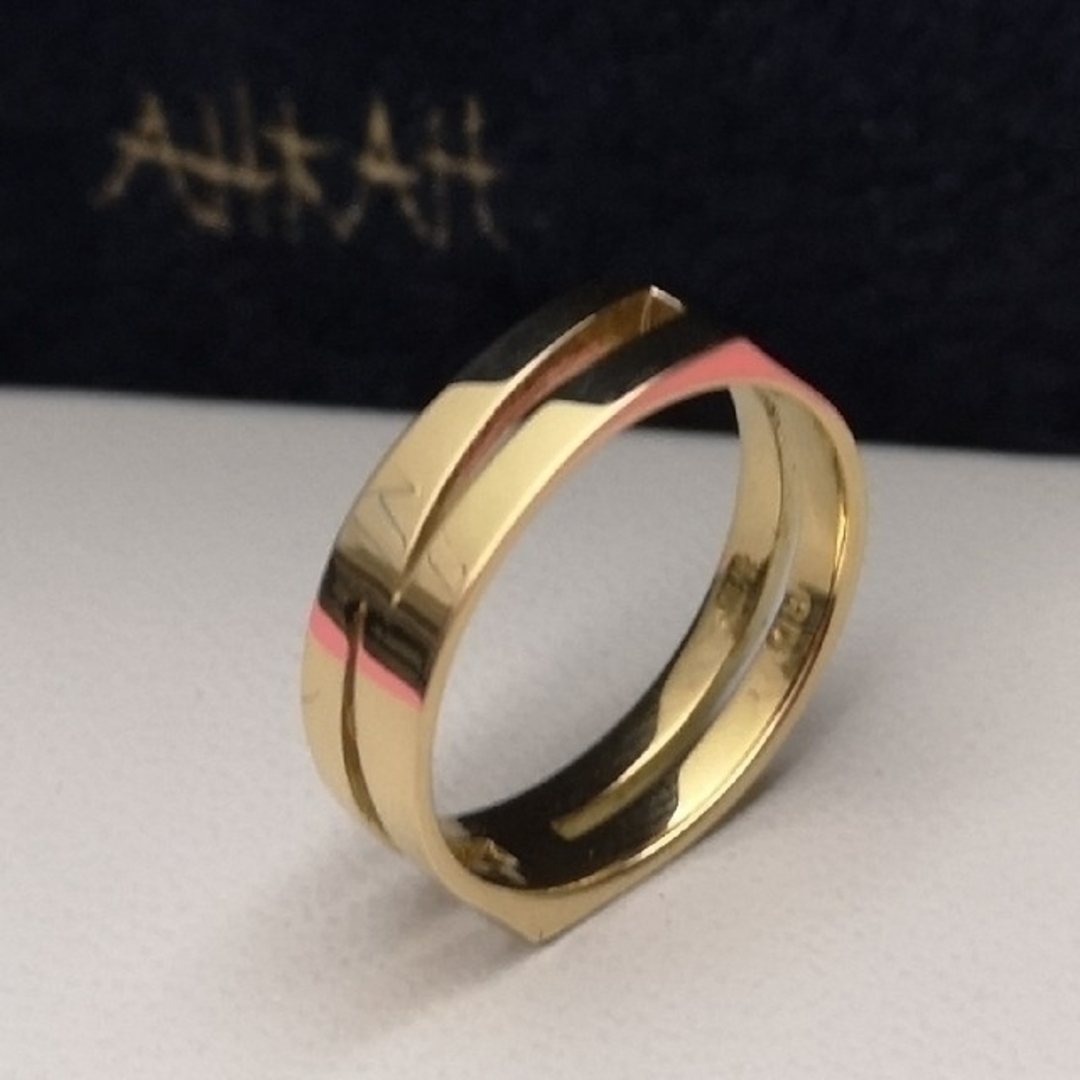 AHKAH》イニシャル 地金リング K18【N】 - nayaabhaandi.com