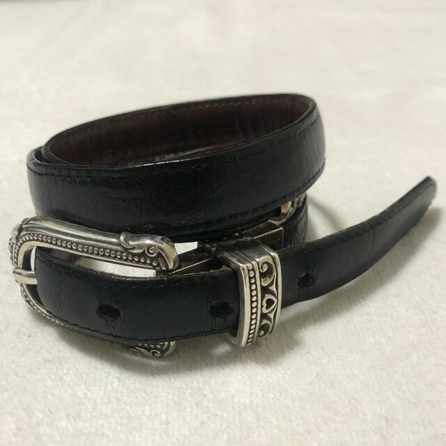 vintage reversible leather belt