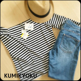 クミキョク(kumikyoku（組曲）)のKUMIKYOKUオフショルトップス(Tシャツ(長袖/七分))