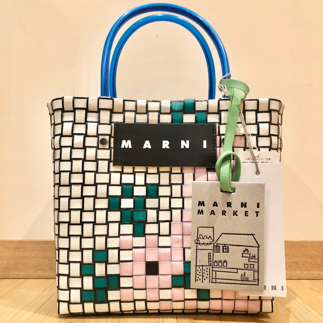 【正規品】MARNI MARKET MINI BASKET BAG ホワイト