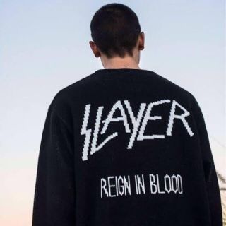 シュプリーム(Supreme)のsupreme  シュプリーム　SLAYER  セーター　ニット(ニット/セーター)