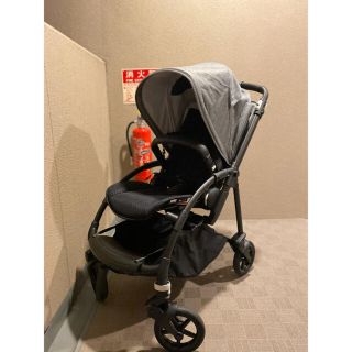 エアバギー(AIRBUGGY)のbugaboo bee 6 ブラック×グレーメランジ ベビーカー(ベビーカー/バギー)