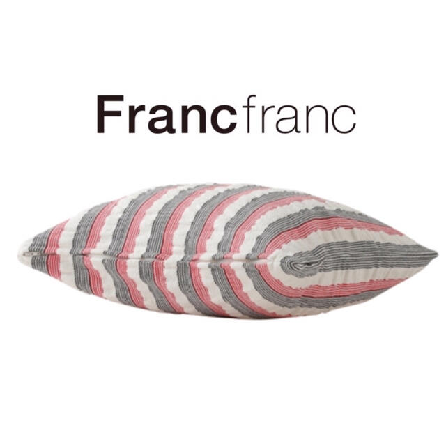 Francfranc(フランフラン)の❤新品タグ付き フランフラン ジャンシー クッションカバー【レッド✕ブラック】❤ インテリア/住まい/日用品のインテリア小物(クッションカバー)の商品写真