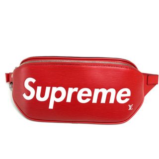 ルイヴィトン(LOUIS VUITTON)のルイヴィトン LOUIS VUITTON バムバッグ M53418 シュプリーム supreme エピ  カバン ウエストポーチ  ボディバッグ エピレザー レッド 新品同様(ボディーバッグ)