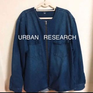 アーバンリサーチ(URBAN RESEARCH)のアーバンリサーチ  UR ノーカラーデニムジャケット(Gジャン/デニムジャケット)