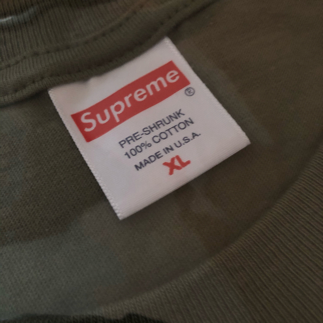 Supreme(シュプリーム)のSupreme Cross Box Logo Tee Olive XL メンズのトップス(Tシャツ/カットソー(半袖/袖なし))の商品写真