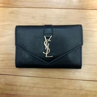 サンローラン(Saint Laurent)のサンローラン  パリ　財布　カードケース　黒(財布)