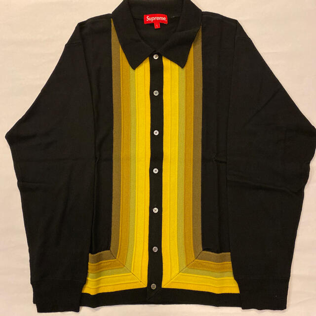 Supreme Corner Stripe Polo Sweater 1