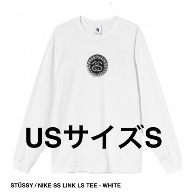 NIKE stussy ホワイト ロングスリーブ Tシャツ