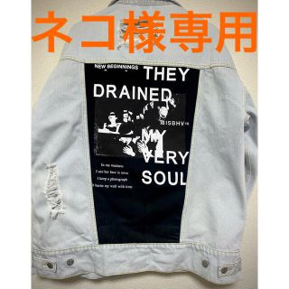 オフホワイト(OFF-WHITE)のmisbhv ミスビヘイブ　オーバーサイズデニムジャケット　クラッシュ　Gジャン(Gジャン/デニムジャケット)