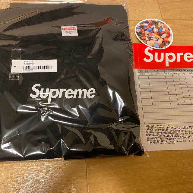 メンズ20AW Supreme Box logo l/s tee m black 黒