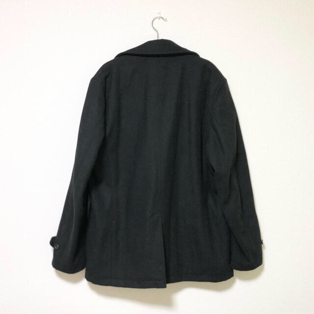 GU(ジーユー)の【安くて良い品なら絶対これ❗】GU メンズ XL Pコート 黒  ブラック メンズのジャケット/アウター(ピーコート)の商品写真