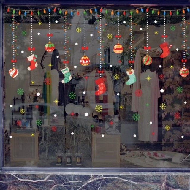 W105 ウォールステッカー 北欧 クリスマス 新年 Diy 窓飾り 窓シールの通販 By Sara S Shop ラクマ