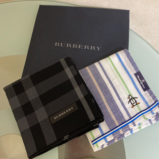 バーバリー(BURBERRY)の【新品・未使用】バーバリーハンカチ　マンシングウェアハンカチセット(ハンカチ/ポケットチーフ)