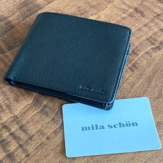 ミラショーン(mila schon)の【mila schon】オールレザー 小銭入付二つ折り財布(折り財布)