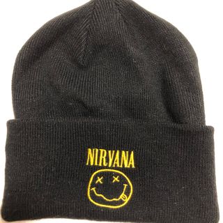 エイチアンドエム(H&M)のビーニー　NIRVANA  H&M(ニット帽/ビーニー)