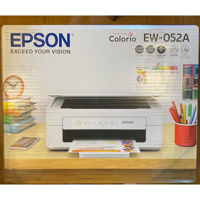 エプソン EPSON A4カラーインクジェット複合機 EW-052A ホワイト エプソン EPSON A4カラーインクジェット複合機 EW-052A ホワイト