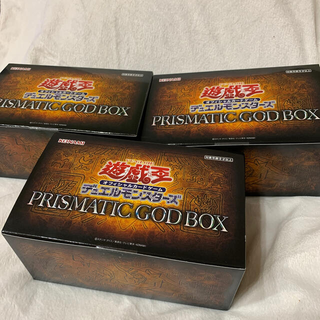 遊戯王PRISMATIC GOD BOX三幻神3箱＋未開封1箱セット