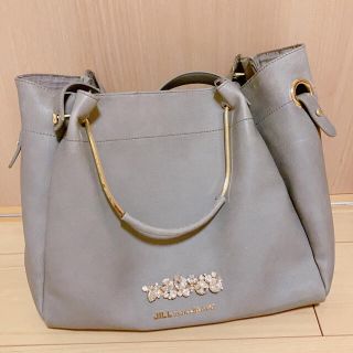 ジルバイジルスチュアート(JILL by JILLSTUART)のかじ様専用　ジルバイジルスチュアート　ビジュー　バッグ　グレー　(トートバッグ)