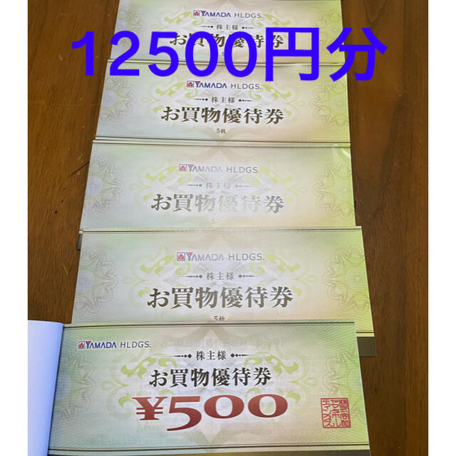 ヤマダ 株主優待 12500円分