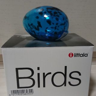 イッタラ(iittala)のAno egg 80x50mm turquoise(彫刻/オブジェ)