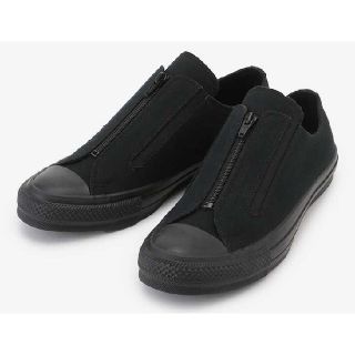 コンバース(CONVERSE)のALL STAR 100 CENTER ZIP SLIP-ON BLACK(スニーカー)