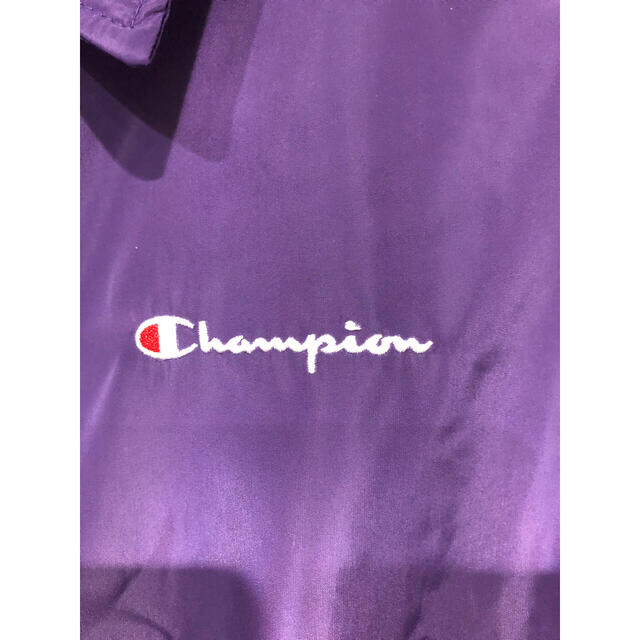 Champion(チャンピオン)のチャンピオンコーチジャケット　パープル　正規品　新品未使用タグ付　最終値下げ キッズ/ベビー/マタニティのキッズ服男の子用(90cm~)(ジャケット/上着)の商品写真