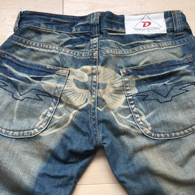 DRIVE JEANS バギーデニム ダメージ 色落ち インディゴ/Z6