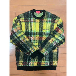 supreme  brushed plaid sweater Sサイズ