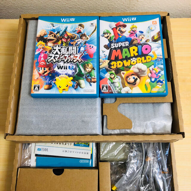 Wii U(ウィーユー)のWiiu本体➕スマブラ&マリオセット！ エンタメ/ホビーのゲームソフト/ゲーム機本体(家庭用ゲーム機本体)の商品写真
